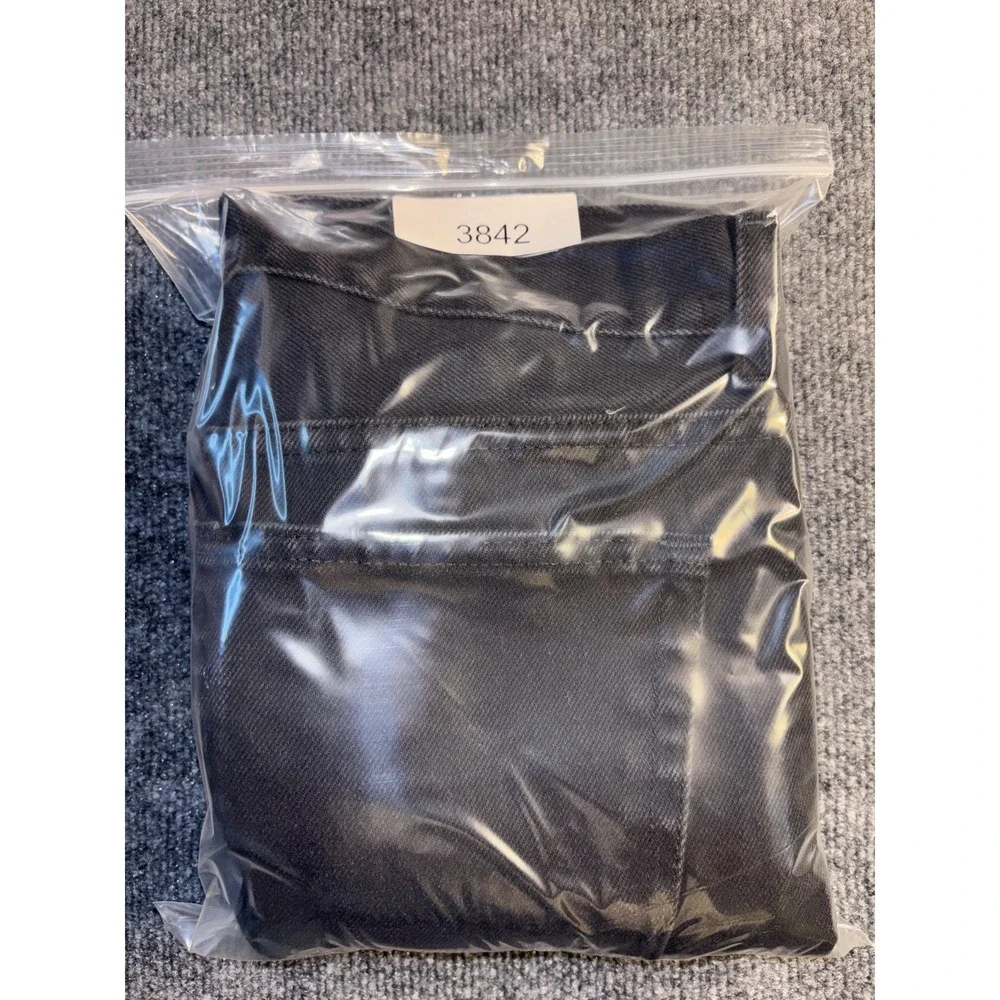 George Jeans Men's 34x32‎ Black Denim Regular Fit Grunge Streetwear Straight Leg